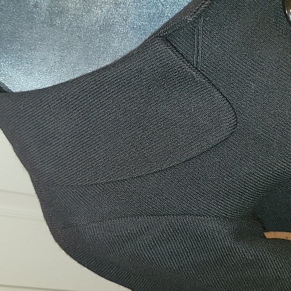 Halogen Wool & Cotton Black Jacket - Picture 5 of 16